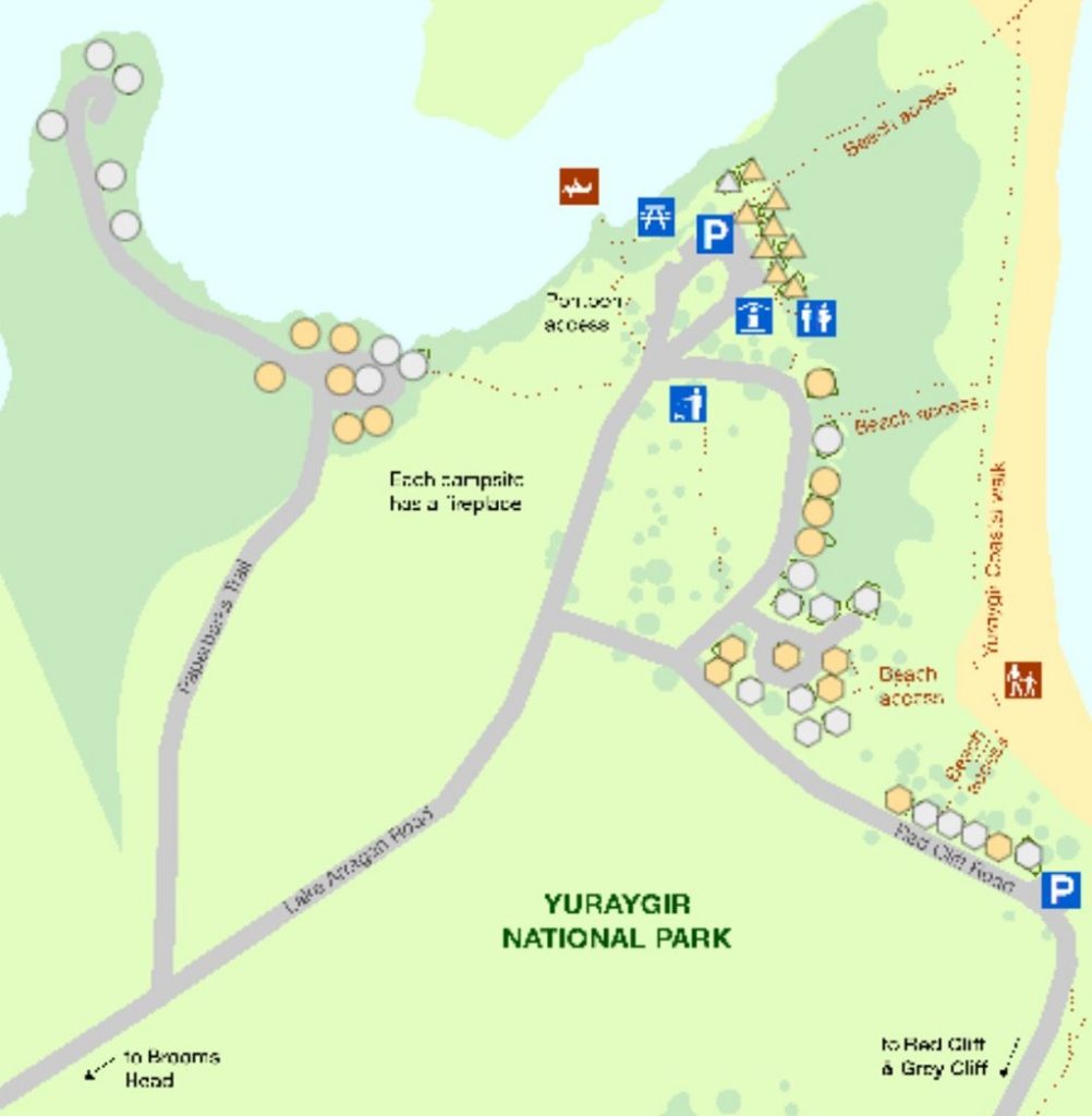 Lake Arragan Campground map