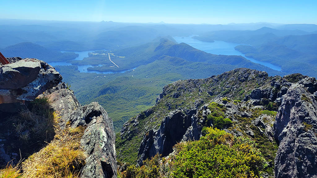 A photo taken from Mt Murchison towards Lake Mackintosh
